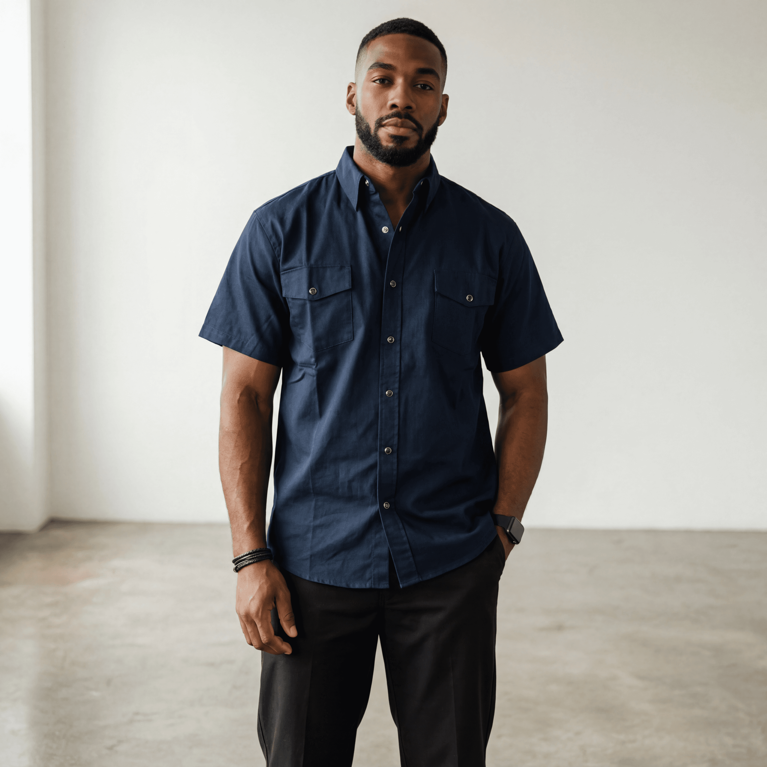 Chemise de travail à manches courtes EXTENSIBLE