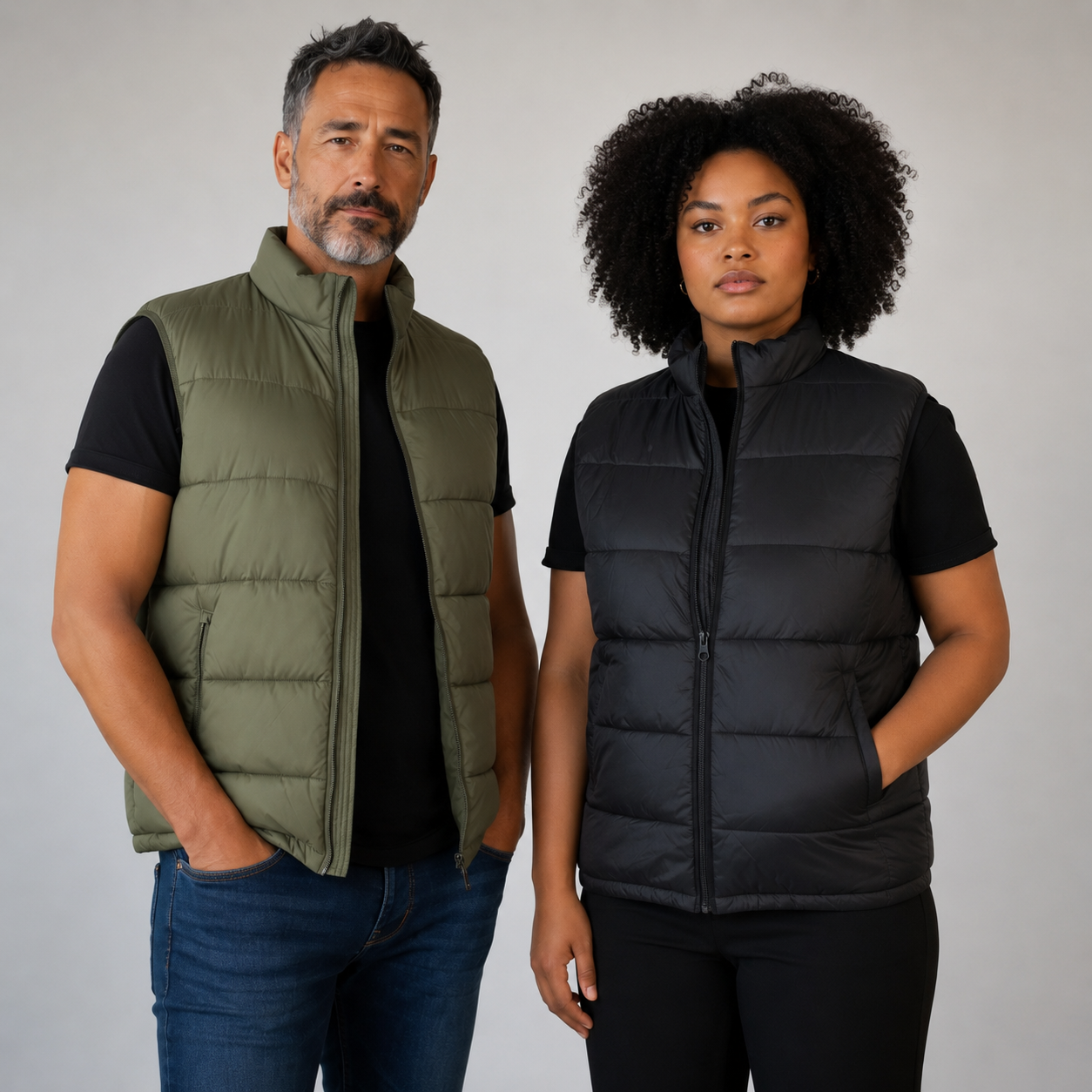Veste d'extérieur sans manche H/F <strong><span style="color:#FFA500;">★ AUBAINE ★</span></strong>