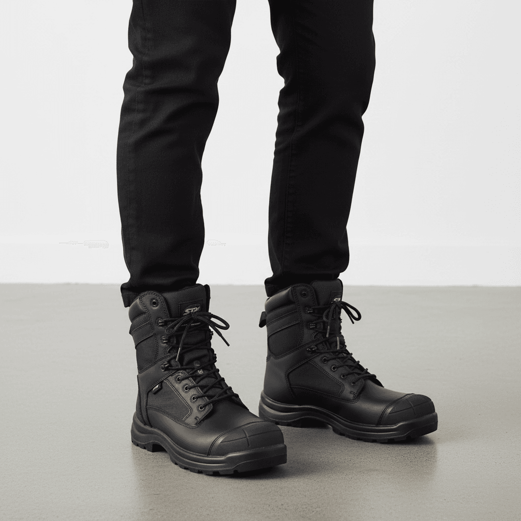 Bottes de travail robustes couleur noire Number One