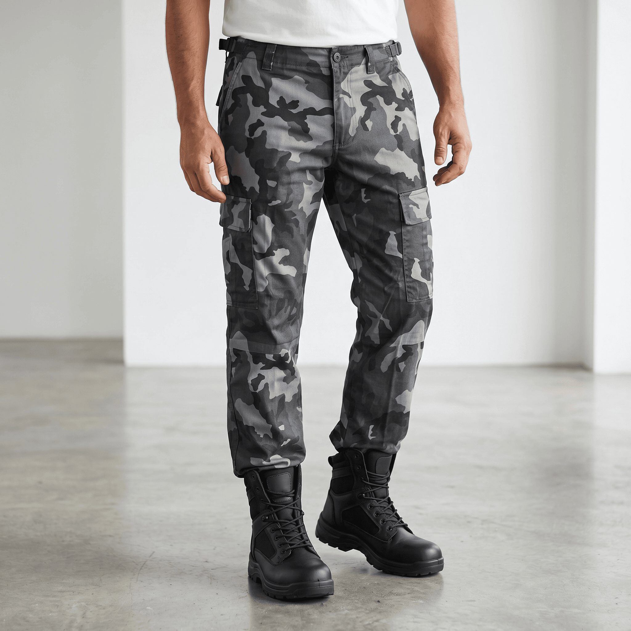 Pantalon cargo camouflage à couleurs variées – Image 4