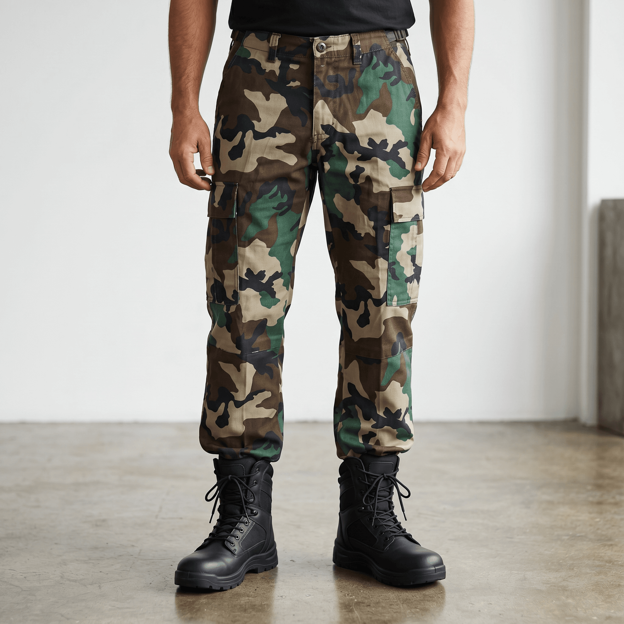 Pantalon cargo camouflage à couleurs variées – Image 9