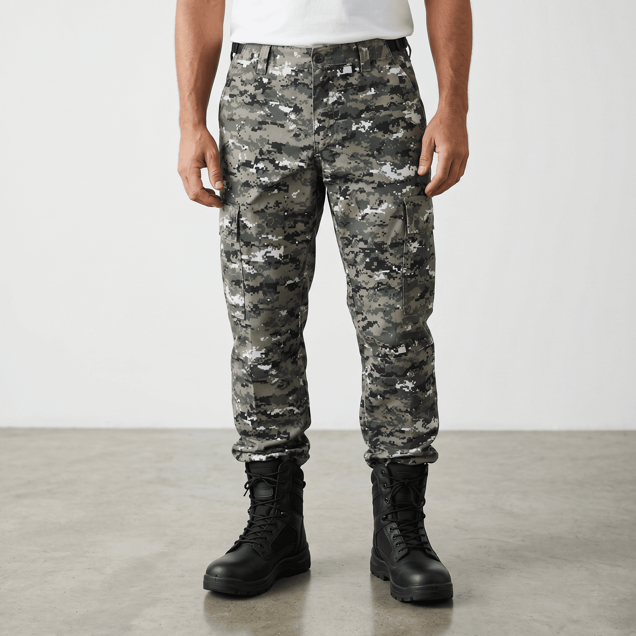 Pantalon imprimé digital cargo couleur variée – Image 2