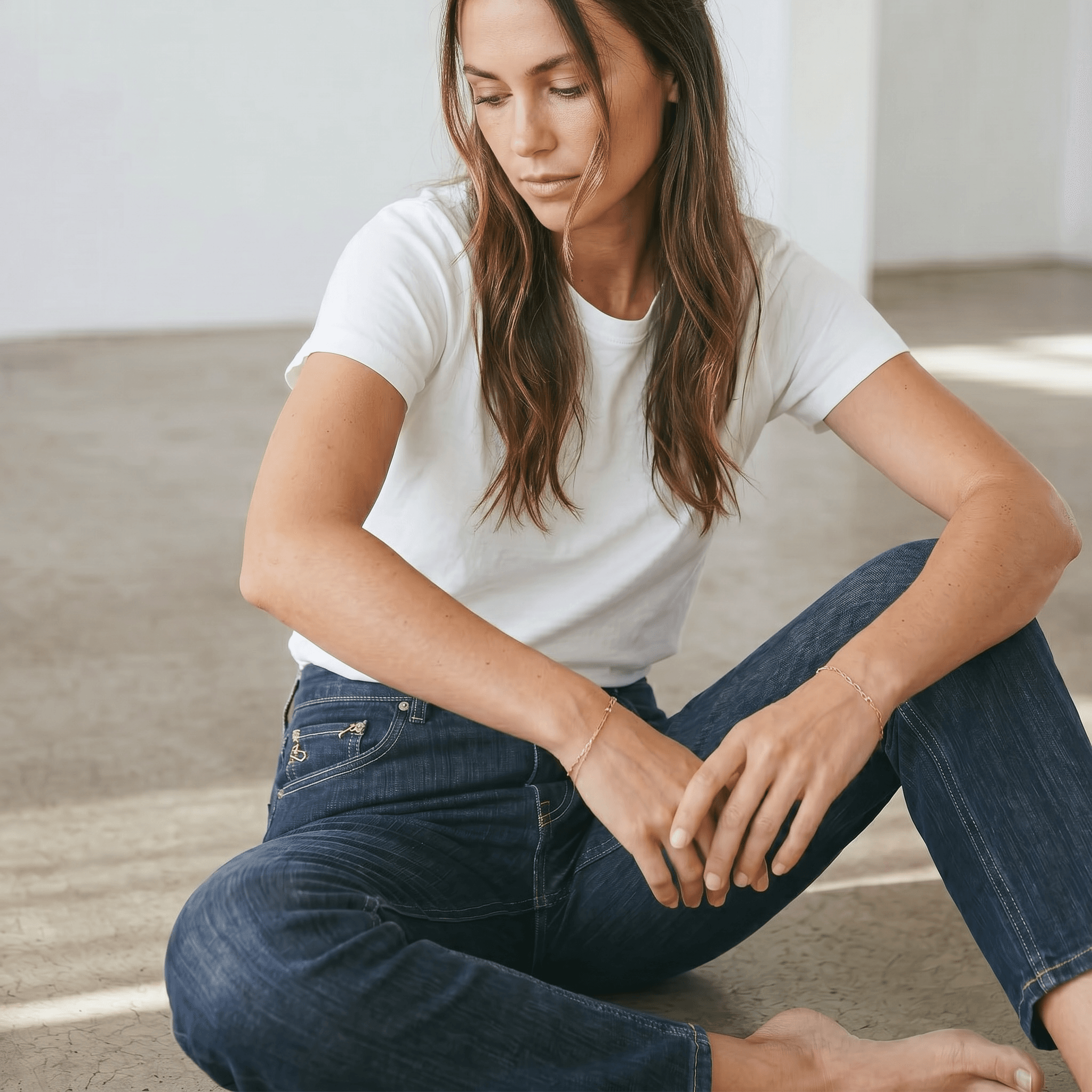 Jeans femme extensible taille haute jambe droite 2/37.99$ – Image 4