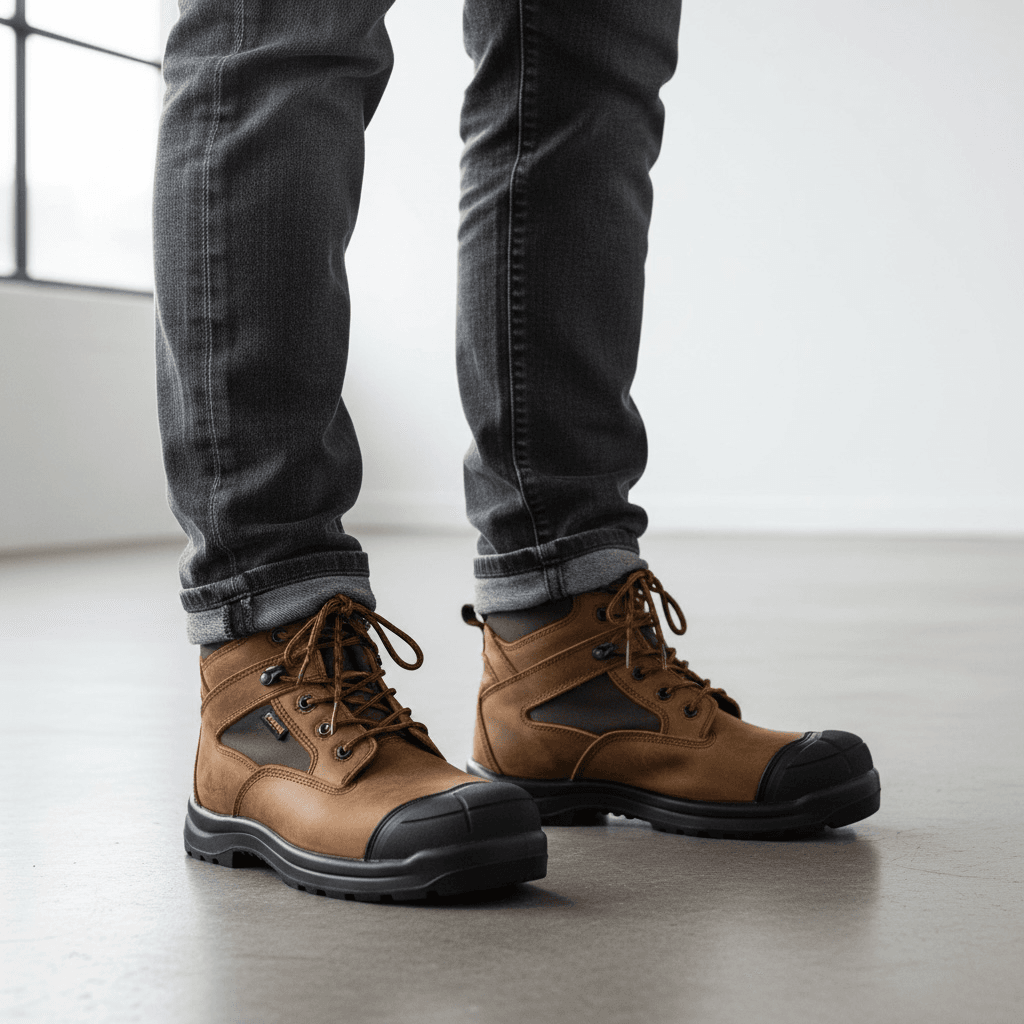 Bottes de travail robustes couleur brun Number One