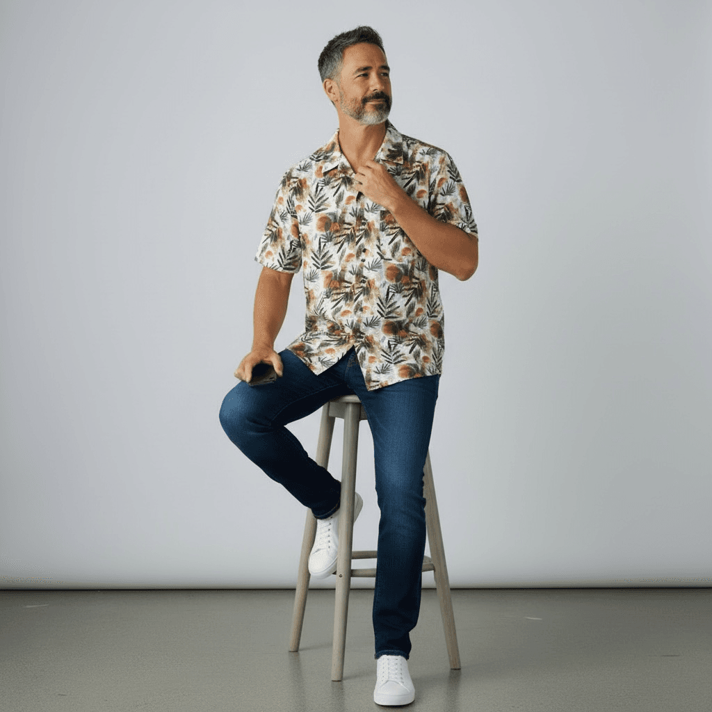 Chemise Manche Courte Imprimée Soleil Des Tropic 3 Chemise Manche Courte Imprimée Soleil Des Tropic – Image 3