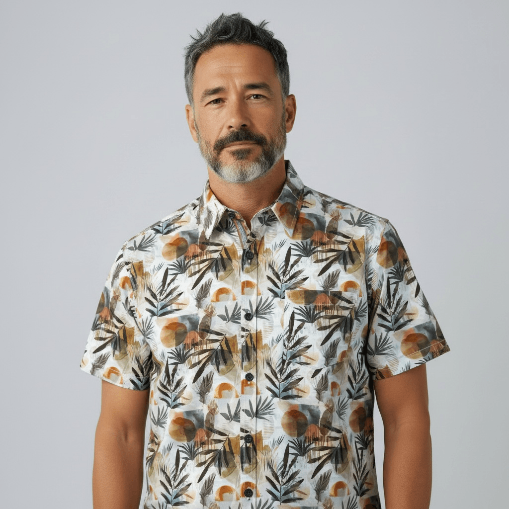 Chemise Manche Courte Imprimée Soleil Des Tropic 2 Chemise Manche Courte Imprimée Soleil Des Tropic – Image 2