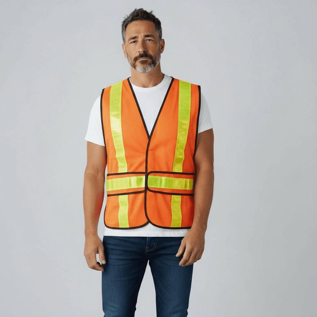 Veste de sécurité et signalisation avec attache velcro