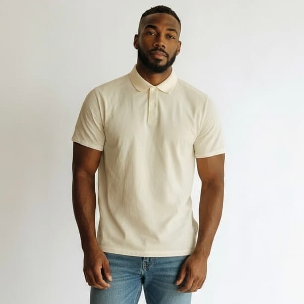 Polo texturé semi-ajusté à coupe moderne 2/35$ – Image 2