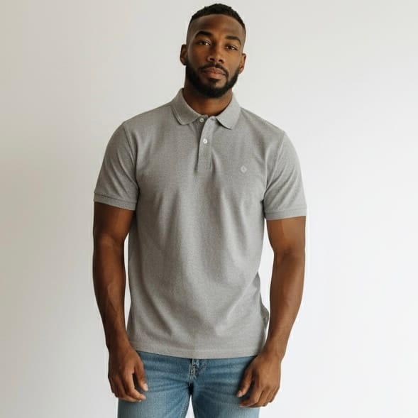 Polo texturé semi-ajusté à coupe moderne 2/35$ – Image 4