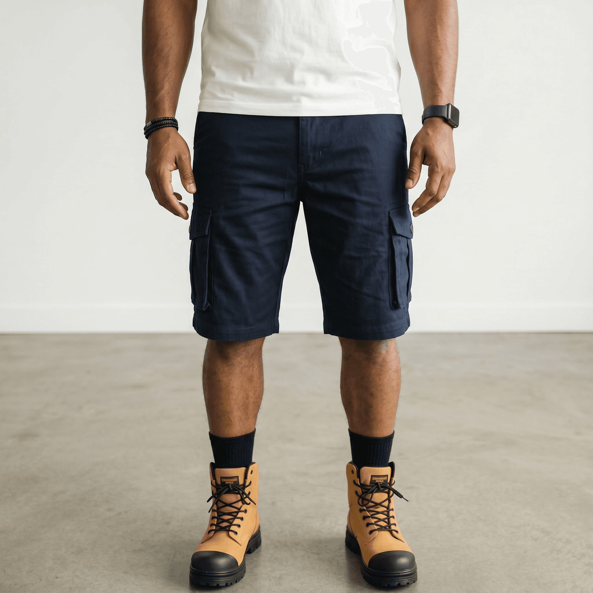 Bermudas de travail poches cargo EXTENSIBLE – Image 2