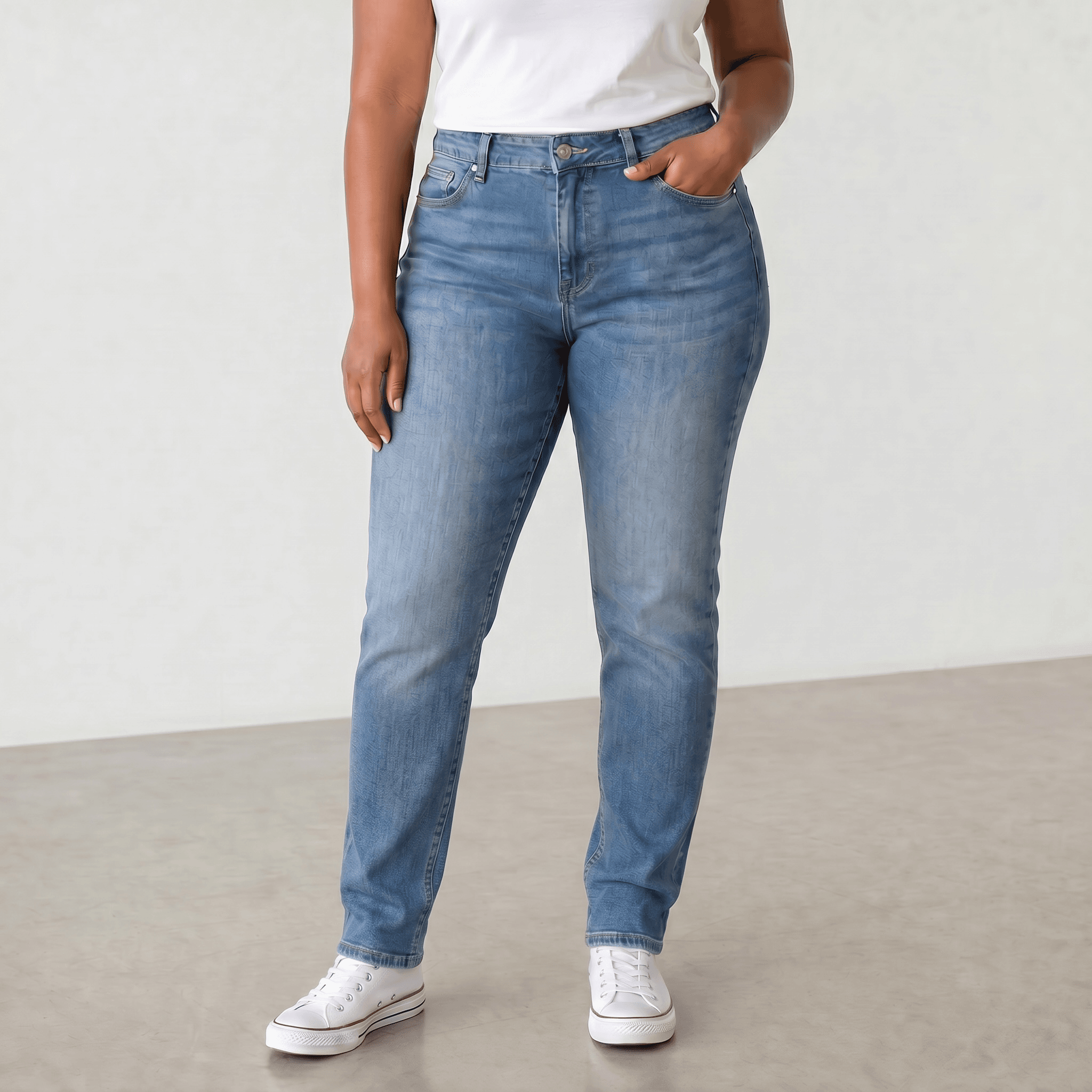 Jeans femme extensible Christopher Jeans coupe jambe étroite Groupe confort