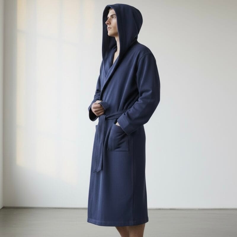 Peignoir Homme À Capuchon – Douceur Et Confort Absolu 4 Peignoir Homme À Capuchon – Douceur Et Confort Absolu