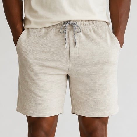Short homme en tricot extensible Groupe tricot
