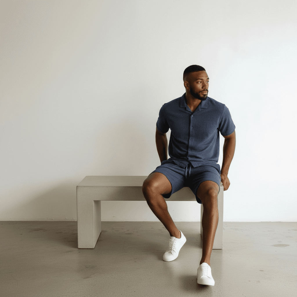 Short homme en tricot extensible Groupe tricot – Image 5