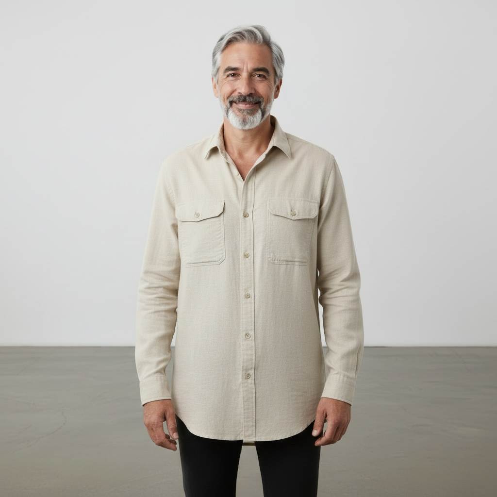 Chemise en lin pour homme Groupe en lin – Image 2