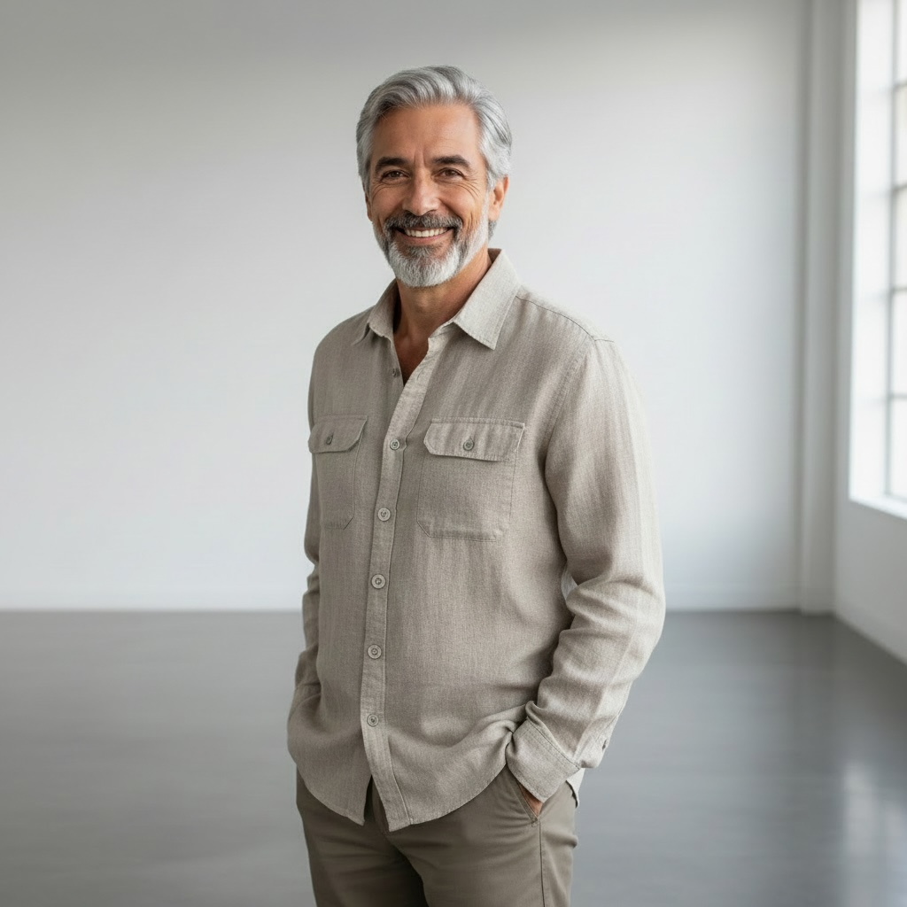 Chemise en lin pour homme Groupe en lin