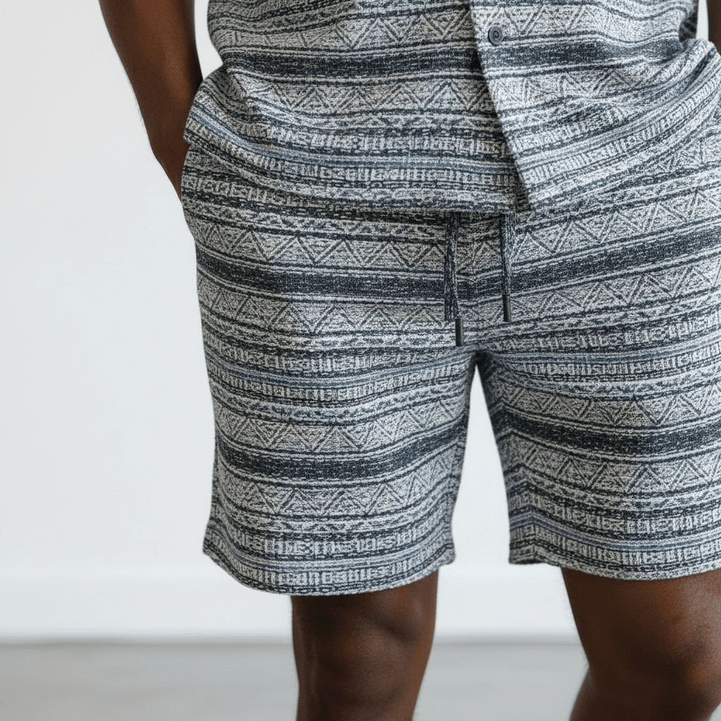 Bermuda en tricot texturé pour homme Groupe tricot