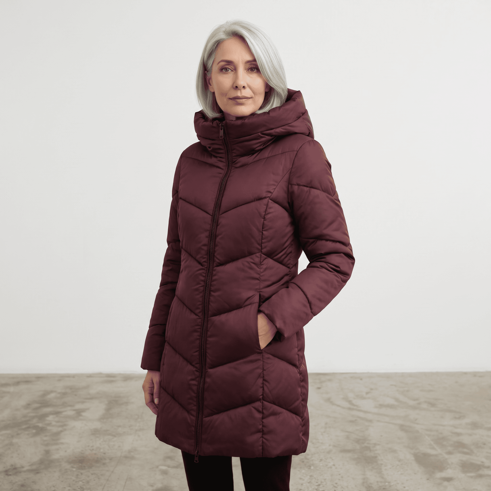 Manteau puffer long à capuchon <strong><span style="color:#ad6a27;">BIENTÔT DISPONIBLE EN MAGASIN</span></strong>