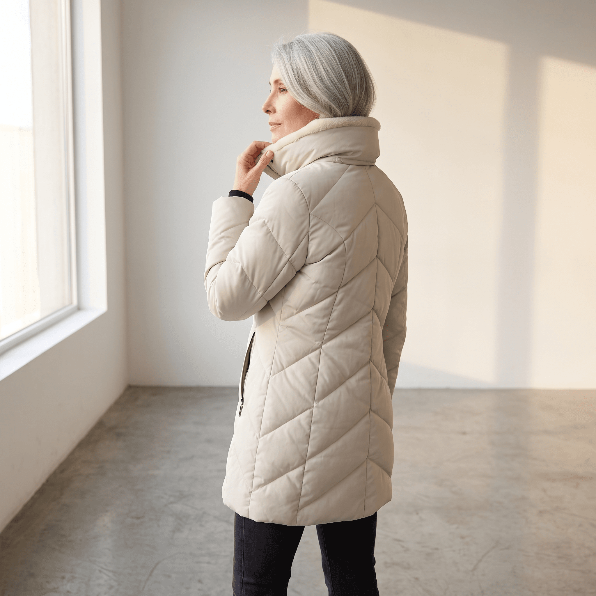 Manteau Matelassé Long À Col Montant ≪Strong≫≪Span Style=&Quot;Color:#Ad6A27;&Quot;≫Bientôt Disponible En Magasin≪/Span≫≪/Strong≫ 3 Manteau Matelassé Long À Col Montant ≪Strong≫≪Span Style=&Quot;Color:#Ad6A27;&Quot;≫Bientôt Disponible En Magasin≪/Span≫≪/Strong≫ – Image 3