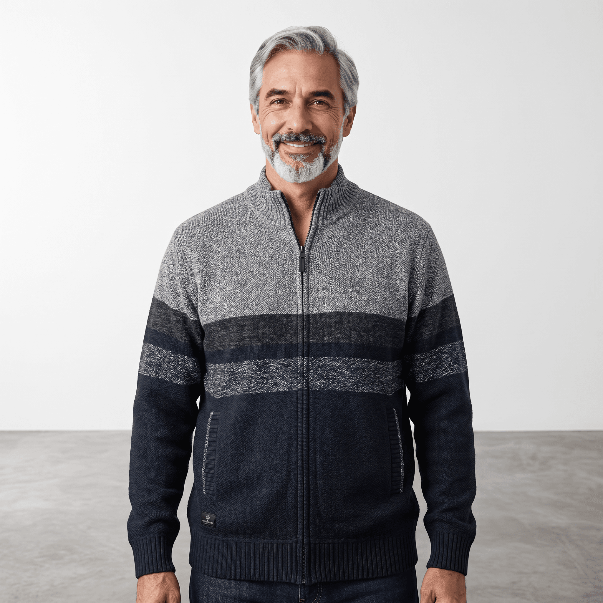 Pull Zippé À Col Montant – Rayures ≪Strong≫≪Span Style=&Quot;Color:#Ad6A27;&Quot;≫Bientôt Disponible En Magasin≪/Span≫≪/Strong≫ 2 Pull Zippé À Col Montant – Rayures ≪Strong≫≪Span Style=&Quot;Color:#Ad6A27;&Quot;≫Bientôt Disponible En Magasin≪/Span≫≪/Strong≫ – Image 2