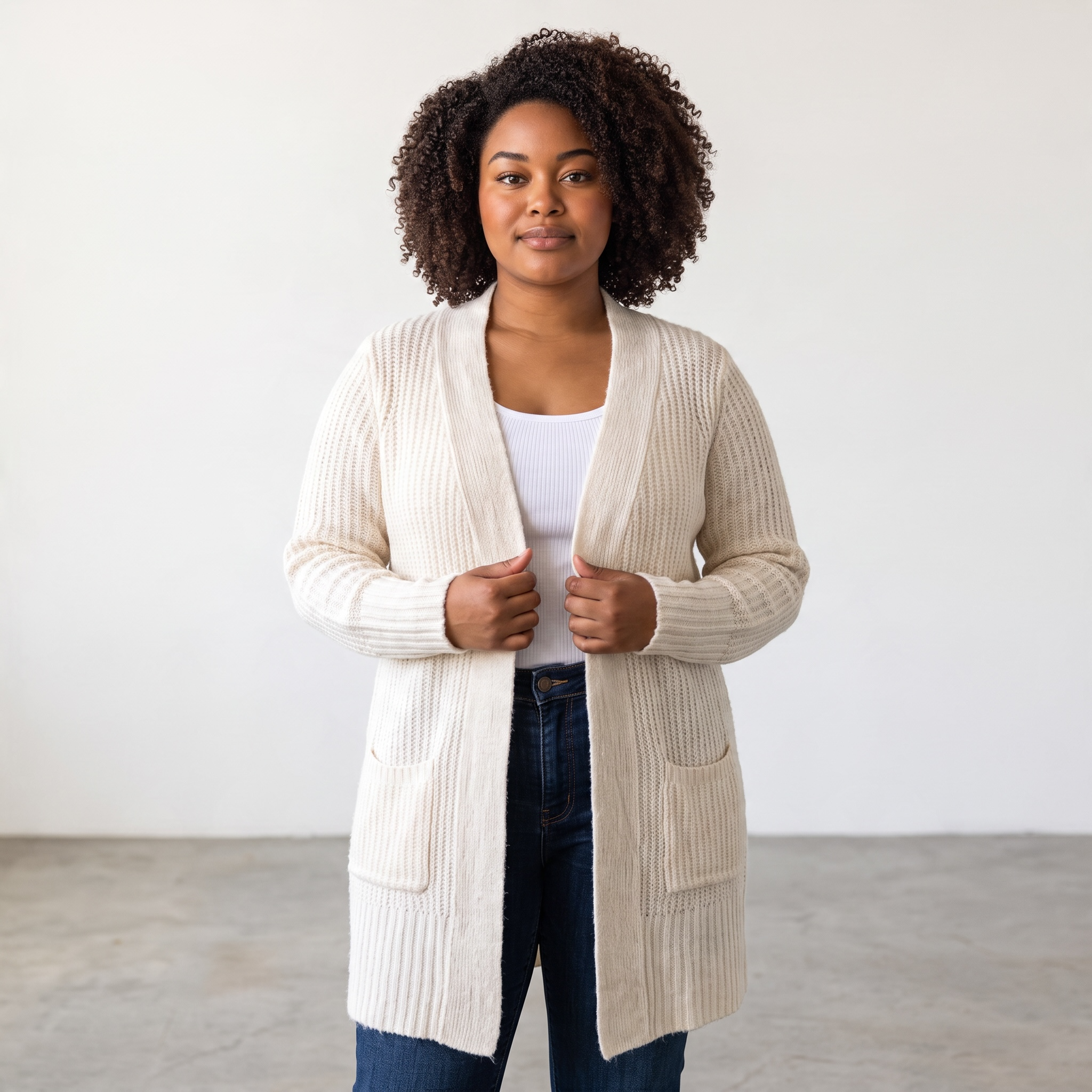 Cardigan Long en Tricot pour Femme <strong><span style="color:#ad6a27;">BIENTÔT DISPONIBLE EN MAGASIN</span></strong>