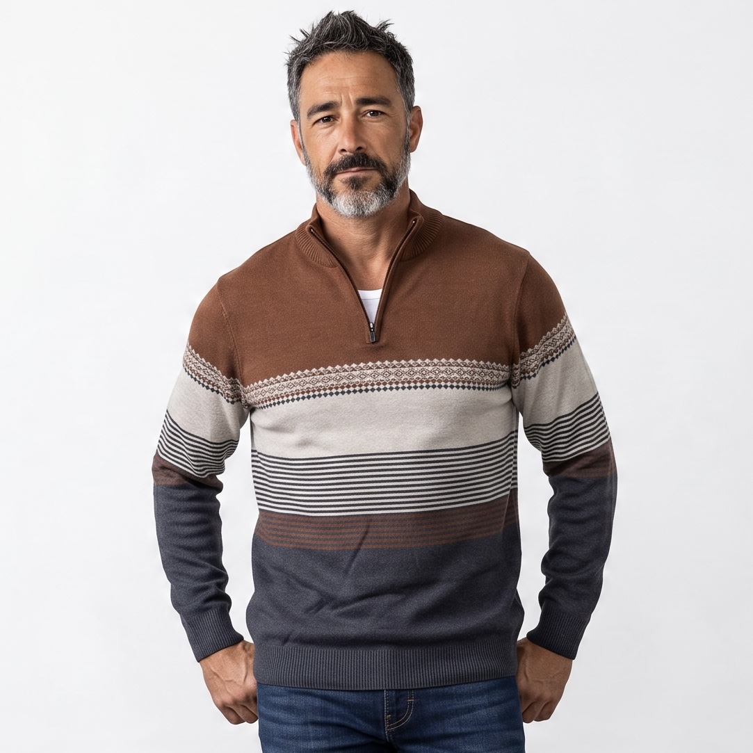 Chandail Pour Homme À Col Montant Zippé Et Motifs Rayés≪Strong≫≪Span Style=&Quot;Color:#Ad6A27;&Quot;≫Bientôt Disponible En Magasin≪/Span≫≪/Strong≫ 4 Chandail Pour Homme À Col Montant Zippé Et Motifs Rayés≪Strong≫≪Span Style=&Quot;Color:#Ad6A27;&Quot;≫Bientôt Disponible En Magasin≪/Span≫≪/Strong≫ – Image 4