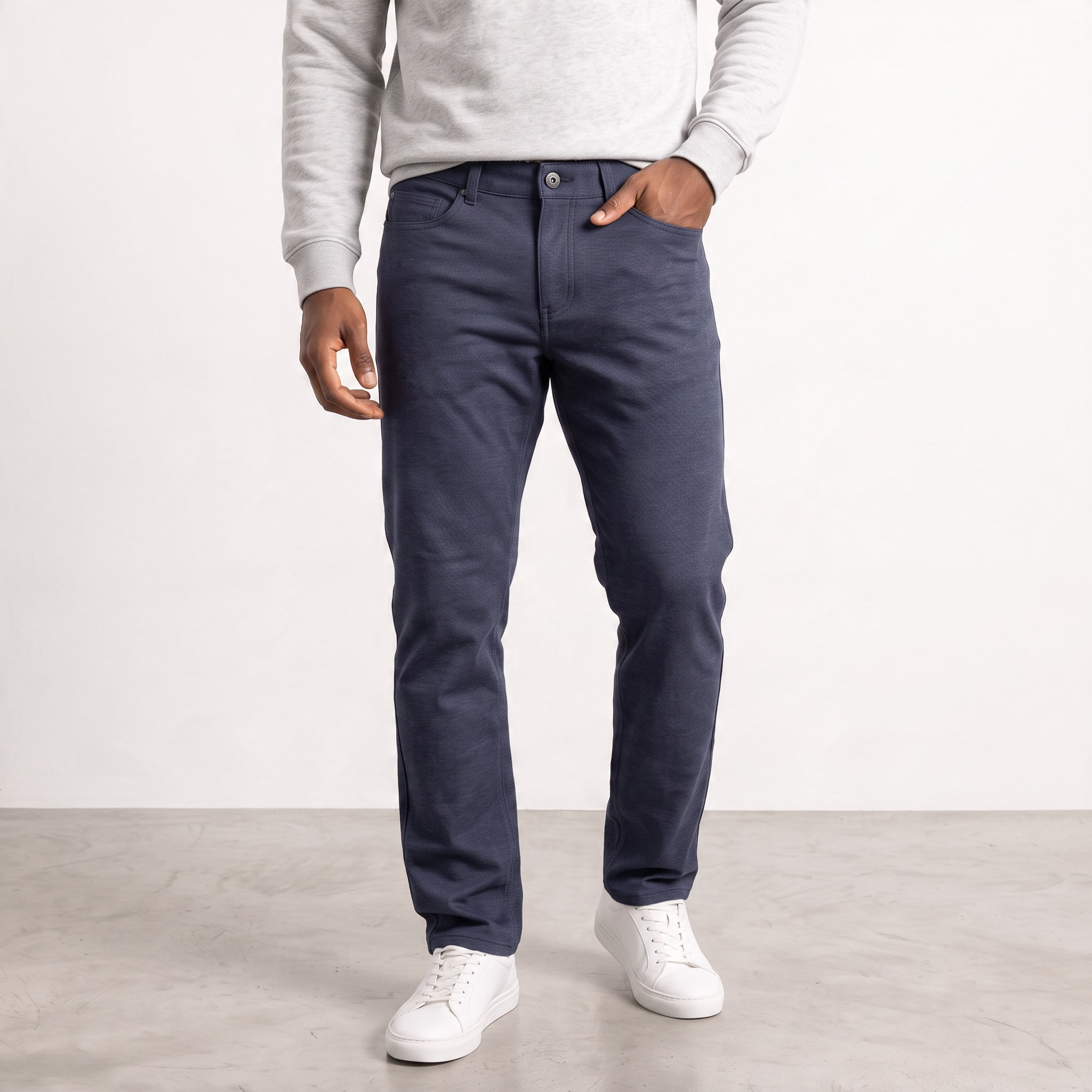 Pantalon Sport Chic Point Zero Flexknit Pour Homme – Coupe Classique 2 Pantalon Sport Chic Point Zero Flexknit Pour Homme – Coupe Classique – Image 2