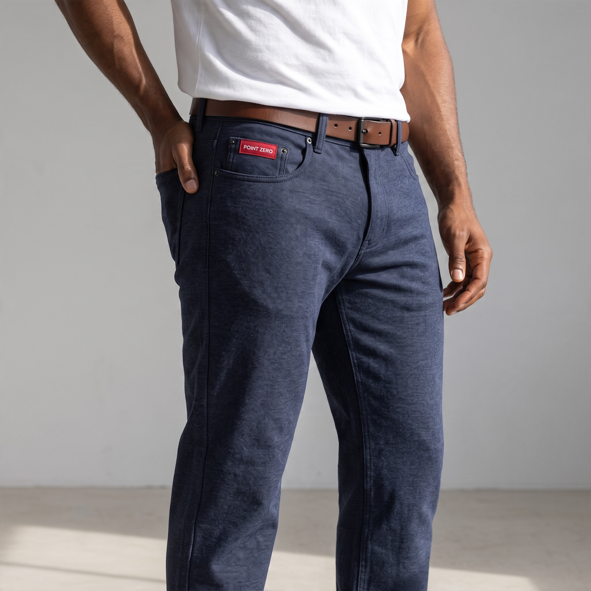 Pantalon Sport Chic Point Zero Flexknit Pour Homme – Coupe Classique 3 Pantalon Sport Chic Point Zero Flexknit Pour Homme – Coupe Classique – Image 3