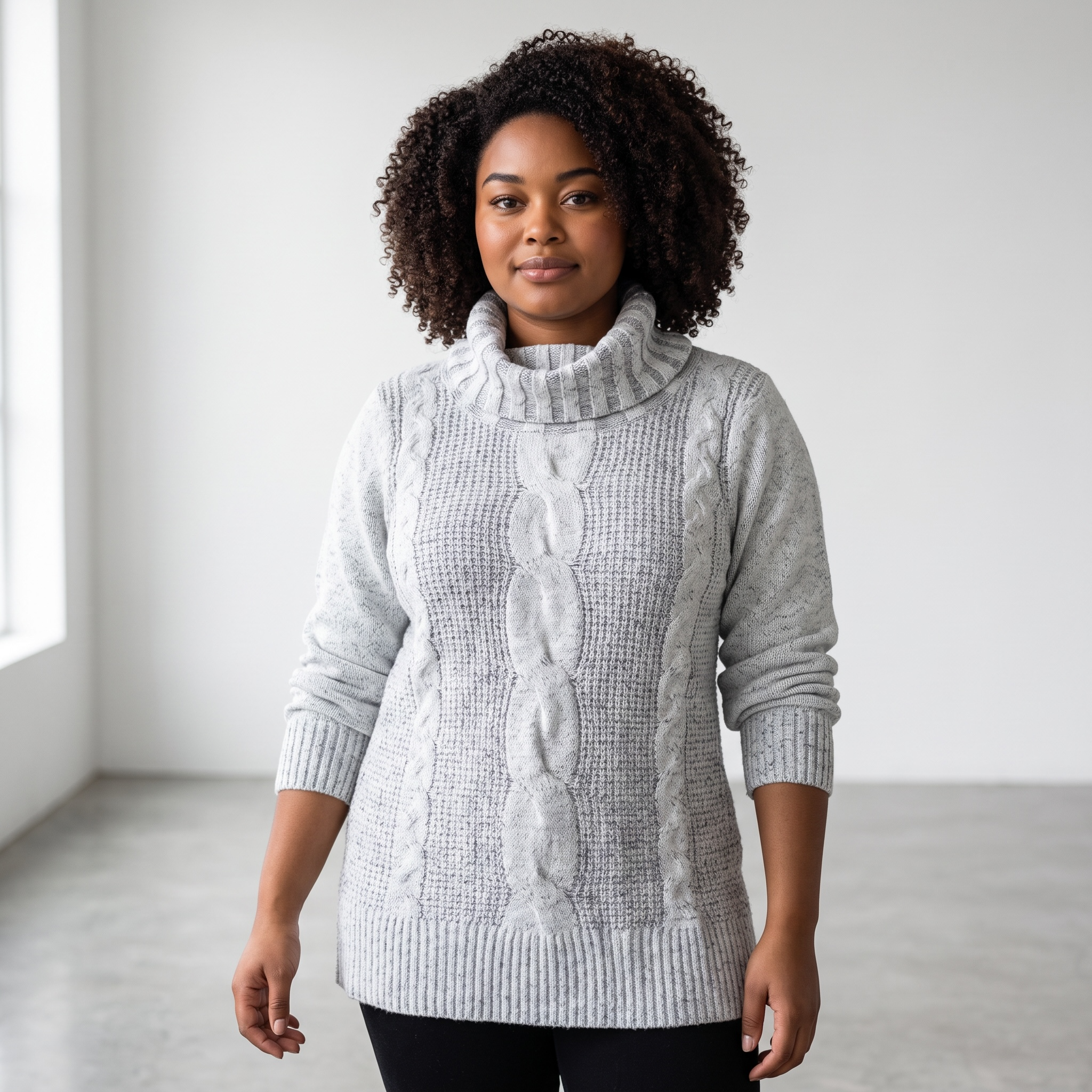 Chandail en Tricot pour Femme à Col Roulé <strong><span style="color:#ad6a27;">BIENTÔT DISPONIBLE EN MAGASIN</span></strong>