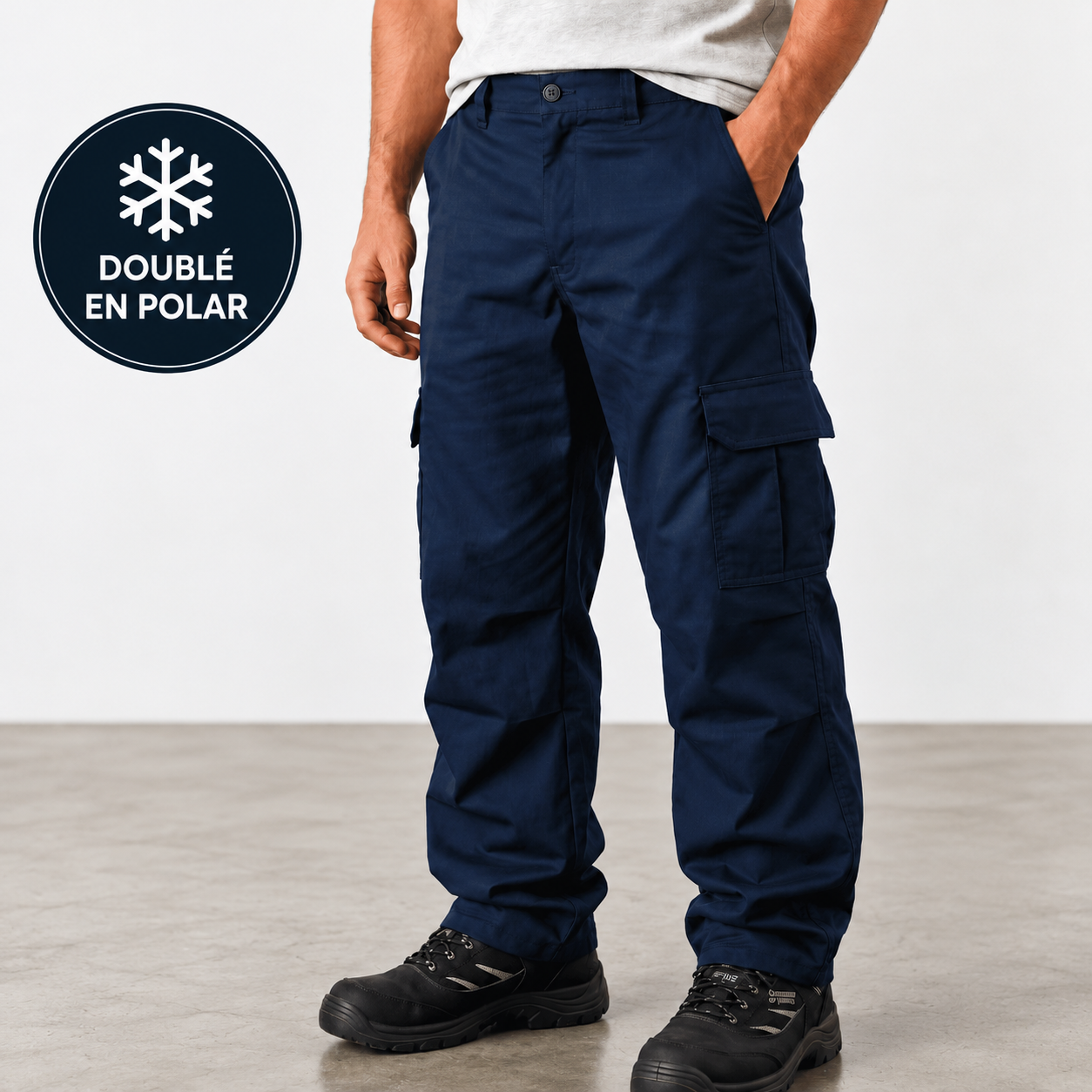 Pantalon De Travail Extensible Doublé Polar 2 Pantalon De Travail Extensible Doublé Polar – Image 2